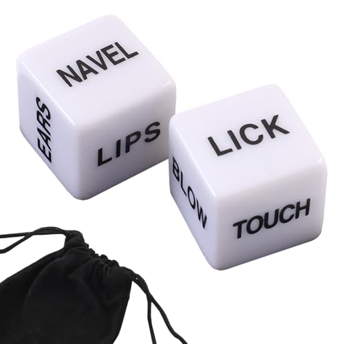 Romantic Naughty Dice Set for Adults Couple Funny Dice Couples Game for Anniversary Valentines Day Wedding Gift,Couple Game Choices,36 Ways to Play