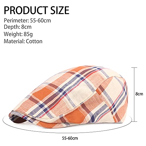 DORRISO Berretto Uomo Vintage Baschi Scozzesi