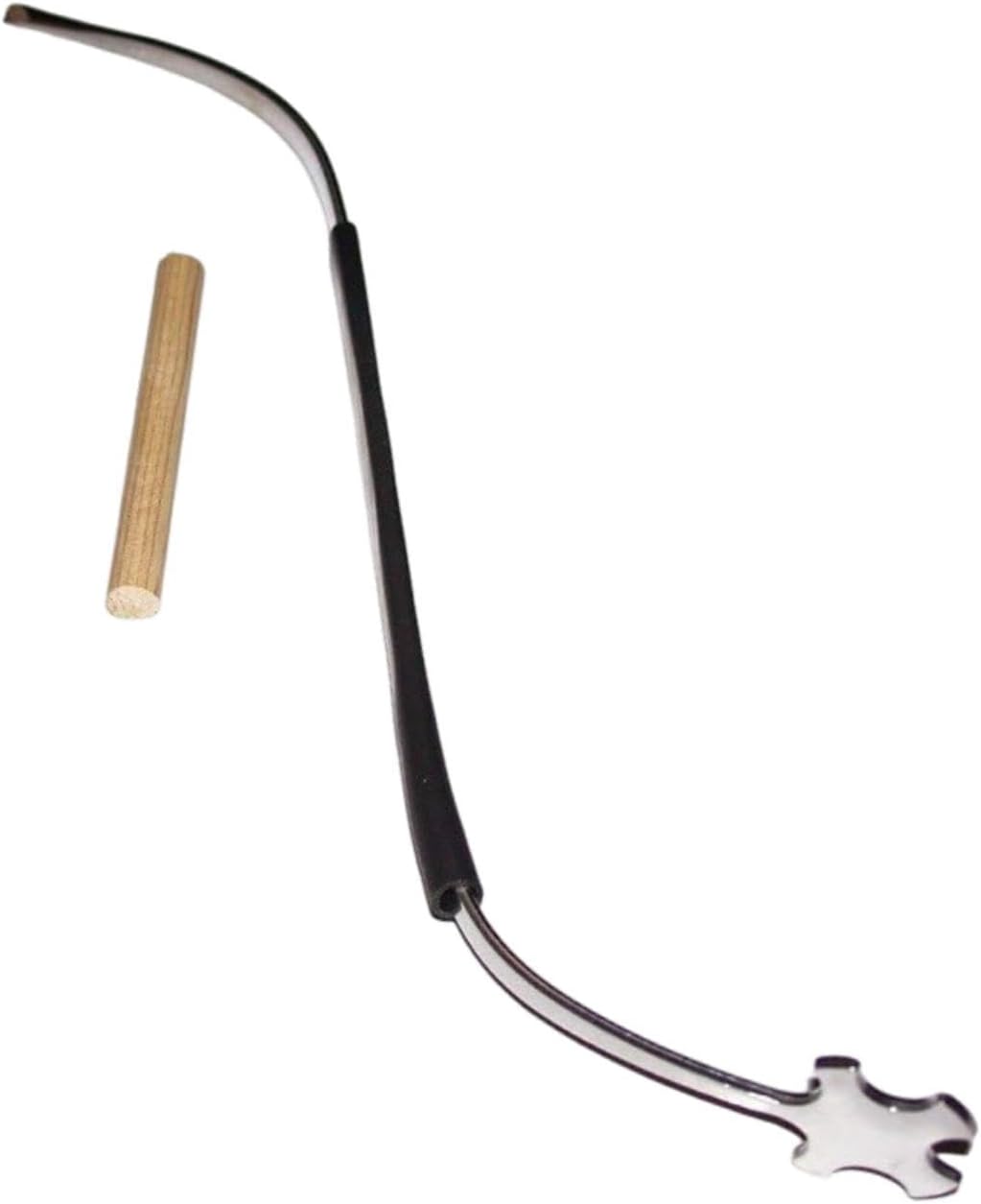 Violin Sound Post Setter with Hook & Post, Professional Metal Tool with Rubber Grip for Violin Maintenance & Repair (23.5cm/9.25in)