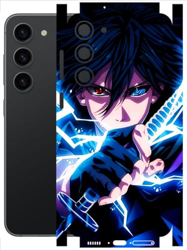 Image of AtOdds - Full Body Back Screen Guard Protector Film - Lamination Wrap Skin Sticker Compatible with Samsung Galaxy S23 (5G) | Scratchproof Matte Finish (Anime 42)