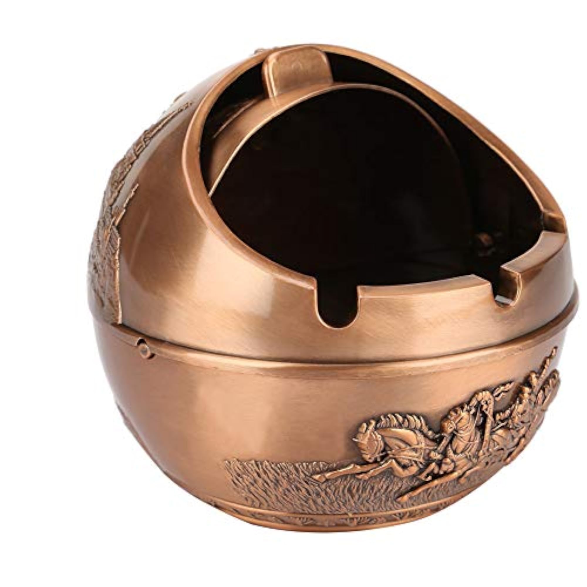 Round Copper Color Ashtray, Beautiful Generous Design