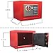 Yuanshikj Electronic Deluxe Digital Security Safe Box Key Keypad Lock Home Office Hotel Business Jewelry Gun Cash Use Storage money (RED)