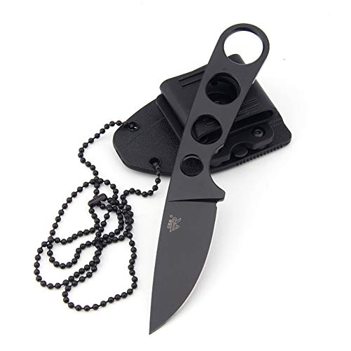 Sanrenmu 7130 Straight Fixed Blade Knife With Sheath 8Cr14Mov Stainless Steel Blade Handle(Black) #TOP18