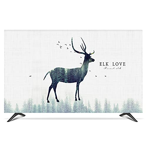 Generico Custodia Protettiva TV Impermeabile 19 "- 80" Coperchio decorativo da 75 pollici per schermo TV PC impermeabile(A,49 inch)