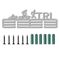 Cadre Mural Trophées CREATCABIN Porte-Médailles Arts Martiaux - Support Métal Noir 29x13cm - 60+ Médailles - Cadeau Sportif Cadeau Sportif Athlète