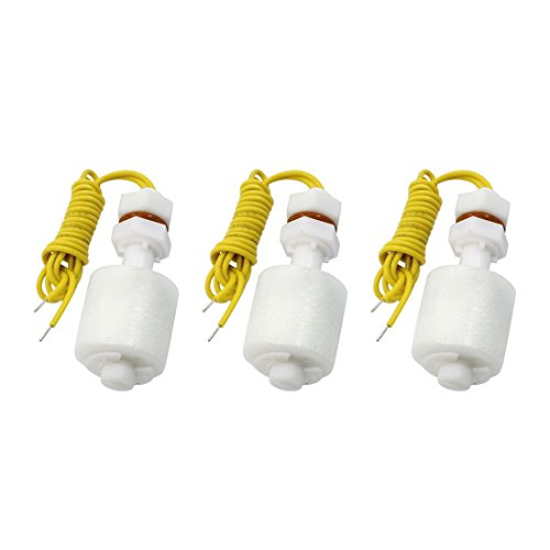 SagaSave 3 pcs Switch Liquid Controller, Plastic Switch Water Liquid Level Sensor 1.5A DC100/220V Vertical Switch for Pump Liquid Fish Water Control