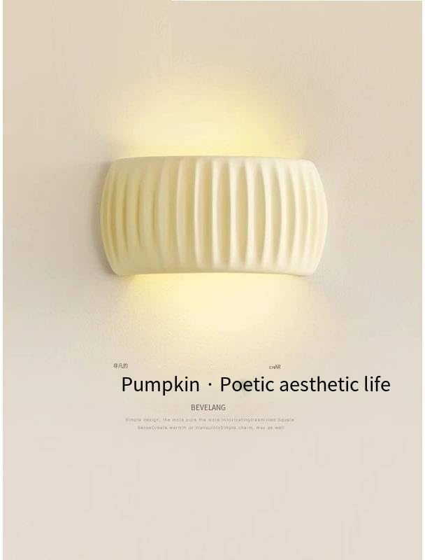Cream Wind Bedroom Bed Wall lamp Wabi-sabi Creative Corridor Aisle lamp Nordic Living Room Sofa Background Wall lamp