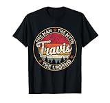 Travis The Man The Myth The Legend Personalized Name T-Shirt