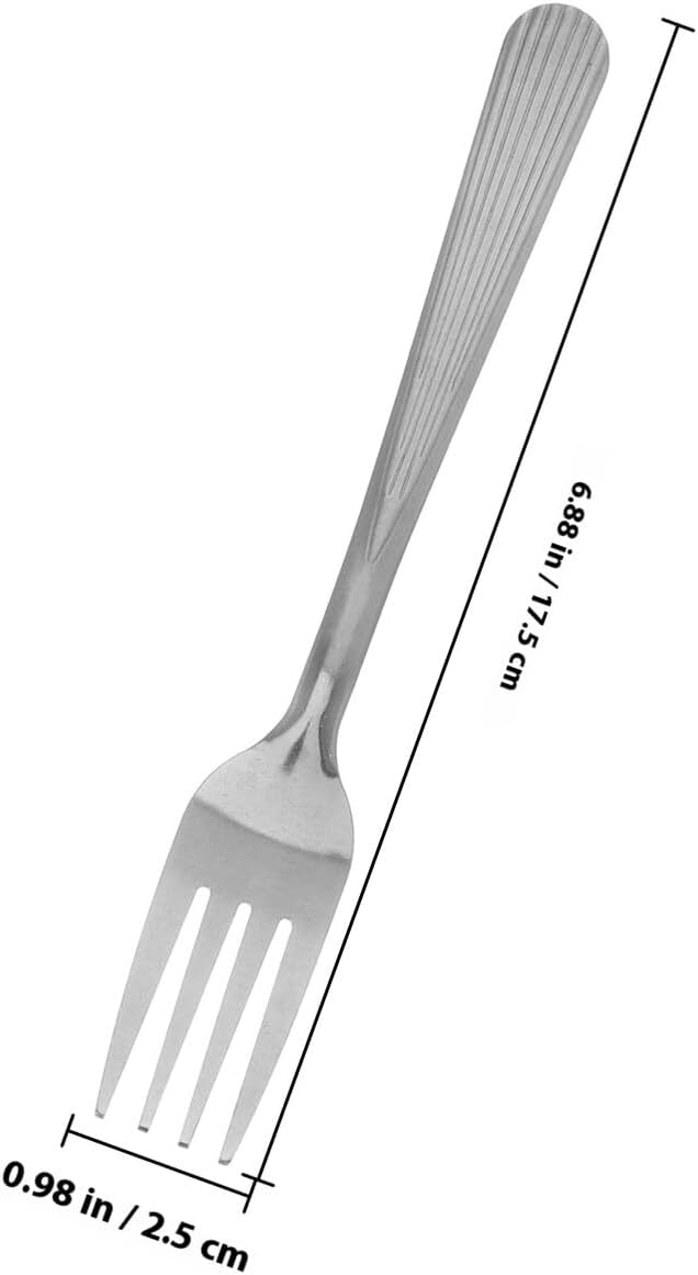 24pcs Stainless Steel Dessert Forks Set, Multi-function Fruit and Salad Appetizer Forks round Tip, Suitable for Parties and Kitchen Dining
