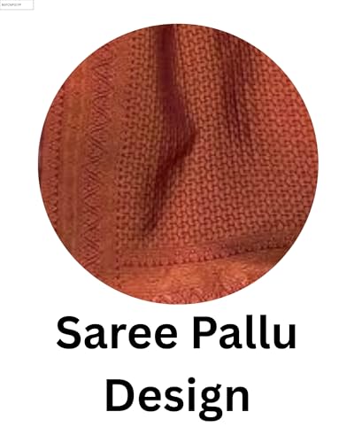 Image of Women's Soft Art Silk Kanjivaram Saree and Unstitched Blouse Piece with Floral Rich Pallu and Jacquard Jari Work On All Over | South Indian Saree