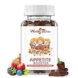 Appetite Booster Gummies for Kids Adults: Appetite Support Supplement with Bromelain Hawthorn Zinc Vitamin B12 for Healthy Digestive & Nutritional Balance, Sugar Free Mixed Fruit Flavor Vegan 30 Days