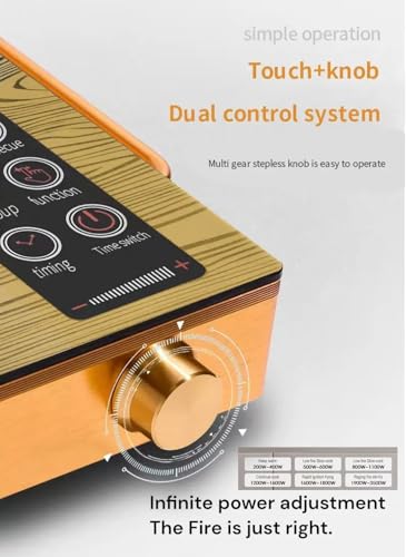 Image of Silvar Grest 3500W Infrared Cooktop, Ceramic Glass, Works with All Cookware, Touch Panel, Heavy-Duty Electric Stove body, Fast cooking, Temperature Control | High Energy Efficient | 1 Year warranty