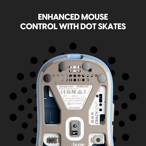 Pulsar Gaming Gears X2N Crazylight Wireless Gaming Mouse, Ultra Lightweight 1.34 oz (38g), Optical Switch, 32000 DPI, 750 IPS, XS-1 Sensor, 8k Compatible (Mini, Wildscape Ocean) by Pulsar Gaming Gears - Image 8