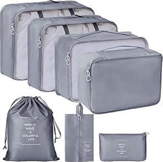 Packing Cubes for Suitcases,Waterproof Travel Cubes Luggage Packing Organizers Travel Essentials Bag Clothes Shoes Cosmetics Toiletries Storage Bags
