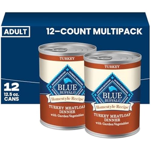 Blue Buffalo Homestyle Recipe Turkey Adult Wet Dog Food, 12.5 oz, 12 ct