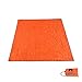 Winis 85"x85" Waterproof Tarps Picnic Blanket Mat Camping Moisture Barrier Outdoor Mutifunctional Tent Tarp Footprint Ground Sheet Mat with Drawstring Carrying Bag(Orange)