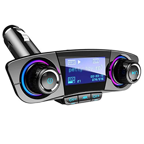 Receptor FM para coche con doble USB de carga rápida y pantalla LED clara