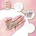 KOPOX Gold and Silver Eye Pins and Flat Head Pins for Jewelry Making, 1.2