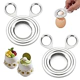 2er-Packung Eierköpfer Edelstahl,Eieröffner Für Gekochte Eier, Eierknacker,Eieröffner,Egg Cutter Cutter Für Rohe Und Gekochte Küchenwerkzeug,Eierschalenöffner Für Hartgekochte Eier