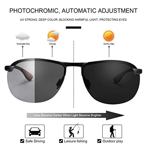 Yimi Polarized Photochromic Driving Z87 Sunglasses For Men Women Day And Night Safety Glasses  thumb #1