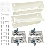 11' Tip-Out Plastic Sink Trays + Steel LD-0220-50SC Soft Close Pivot Hinges