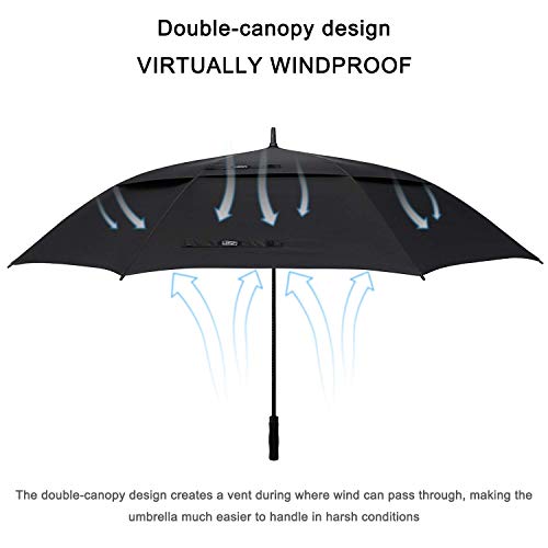G4Free 72 Inch Huge Large Oversize Golf Umbrella And Wooden J Handle Classic Golf Umbrella #TOP3