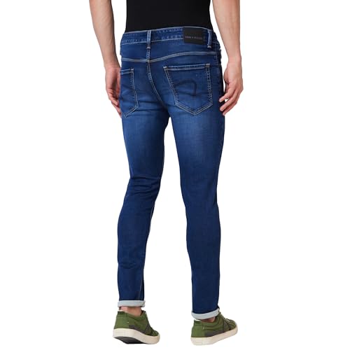 Image of Spykar Men's Skinny Fit Low-Rise Casual Jeans