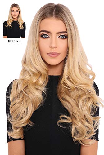 Extensions cheveux bouclés épais à clipser 50cm blond doré pour un volume glamour immédiat