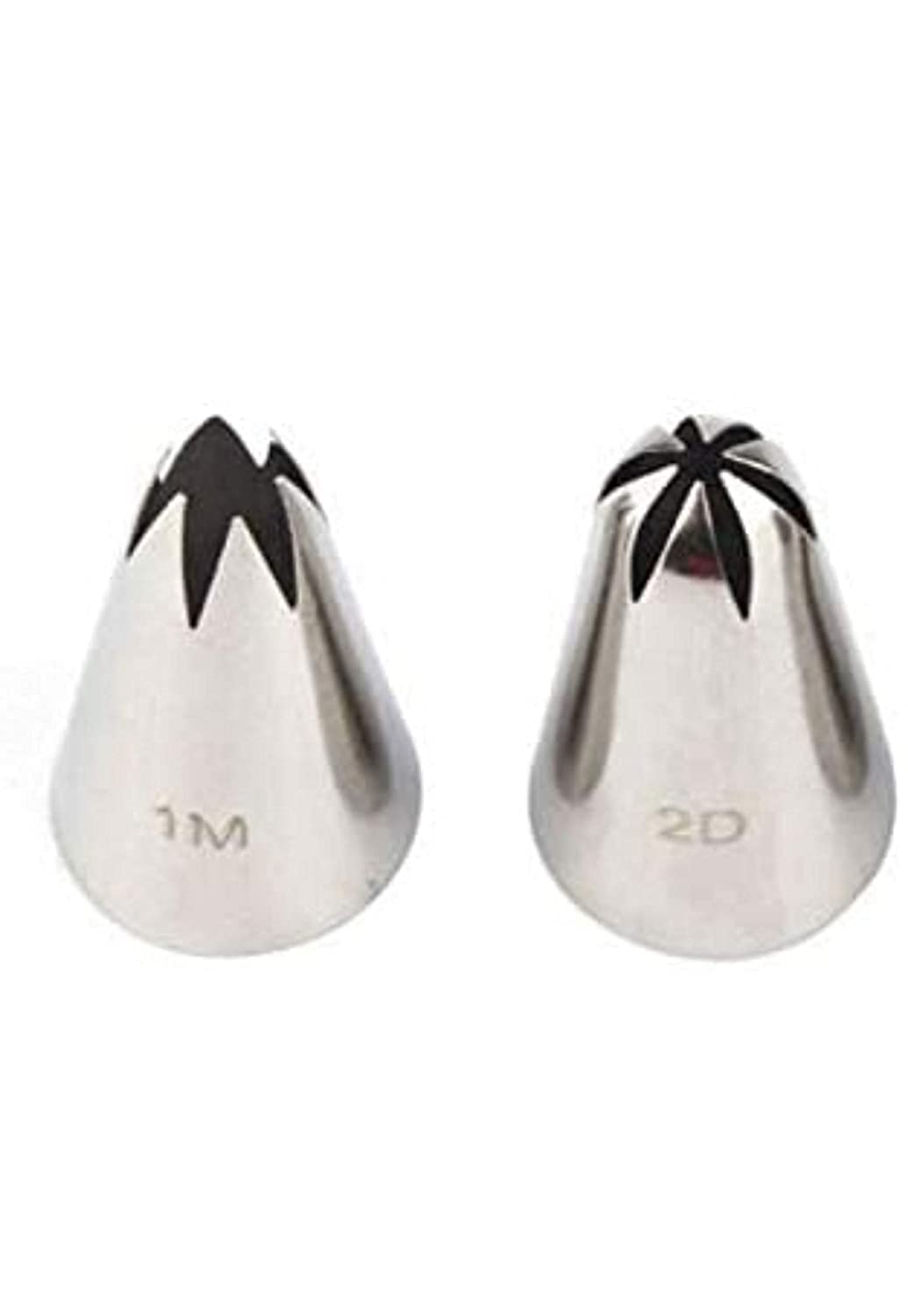 Kosh 1 M and 2D Icing Nozzle for Rose Flower Making Tip for Cake Decorating/Decoration Icing Nozzle Stainless Steel Nozzle Icing Tips Flower Reusable Nozzle (1 M & 2D, Medium) (B0965LHDMY) Amazon Price History, Amazon Price Tracker