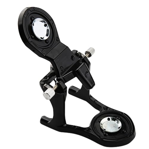 Image of Dental Magnetic Articulator Black Adjustable Denture Articulator Dental Lab Instruments Small Size Type A Articulator for Clinic, Dentists and Student (Black)