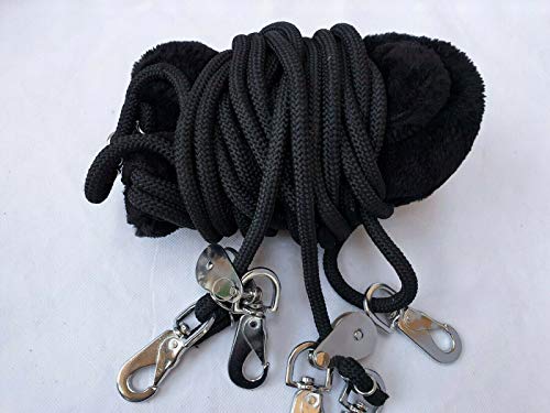 Aces Equine NEW PESSOA STYLE HORSE LUNGING TRAINING AID BLACK BROWN WHITE ONE SIZE FITS ALL (BLACK)