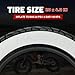 ZUKKA Fat Bike Tire 20 x 4,0 Zoll Mountain Bike Tire Fat Tire 20 Zoll ETRTO 98-406 Heavy Duty Deep Grooves Foldable Replacement All Terrain,Weiße Wand