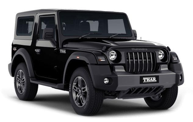 Image of Mahindra Thar Die-Cast Metal Toy Car (1:32 Scale) - Black | SUV Miniature Model with Light, Music & Pull Back Action for Kids