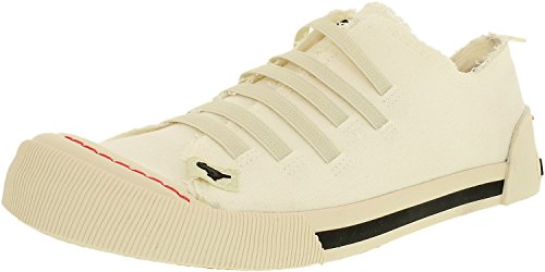 Rocket Dog Women's Joint 8A Canvas Sneaker, Off White, 6.5