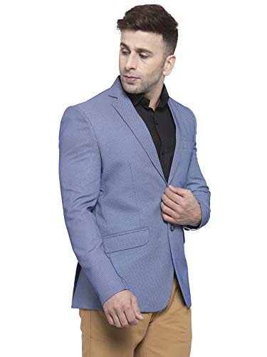 Image of WINTAGE Men's Polyester Cotton Festive and Casual Blazer Coat Jacket