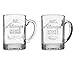 Produktbild Kaffeebecher Gläser Set  Mr./Mrs. Always Right Fun Geschenk Tassen für Kaffee, Tee, heiße Getränke, Saft oder Wasser  400 ml, 2er-Set