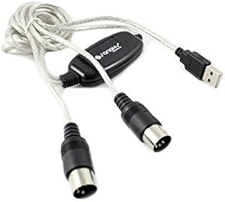 SANOXY USB MIDI Cable Converter PC to Music Keyboard 1-in 1-Out USB to MIDI Interface for Mac and PC