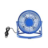 Ultra-ruhiges Design. XIAOFANG Mini USB Desktop Tischventilator 360 ° Rotation Personal Fan Starker Wind Silent Tragbare Sommer Lüfter für Büro Schlafzimmer Lieferungen (Color : White)