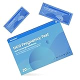 Pregnancy Test Strips 20 Counts, Powered by Femometer APP, Pregnancy Predictor iOS and Android APP, Sensitive and Accurate Fertility Test for Women, 20 HCG Strips