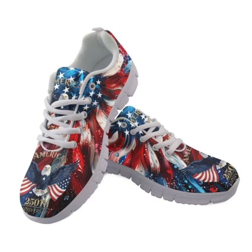 Image of GIFTPUZZ Mens Lace Up Athletic Trainers Running Sneakers Wedge Breathable Gym Lightweight Sports Tennis Shoes