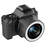 Minicâmera digital D11 HD de 48 MP com câmera dupla e câmera CCD para selfies (Preto)