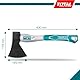 TOTAL – Axt | Kohlenstoffstahl | Griff aus Bi-Material | für Heimwerker, Camping- und Gartenarbeiten | Gewicht: 1000 g