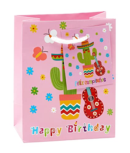 TSI Geschenktüten GEBURTSTAG, 12er Packung, Größe: Klein (HxBxT 14 x 11 x 6,5 cm), Art. Nr. 84024