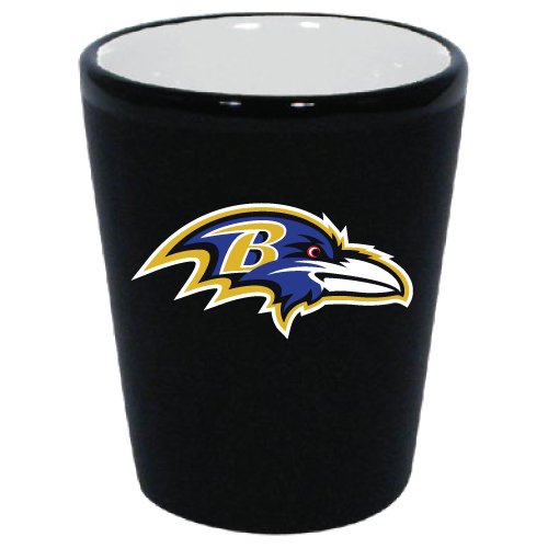 Baltimore Ravens verre à shot bicolore pour vos soirées de match entre amis