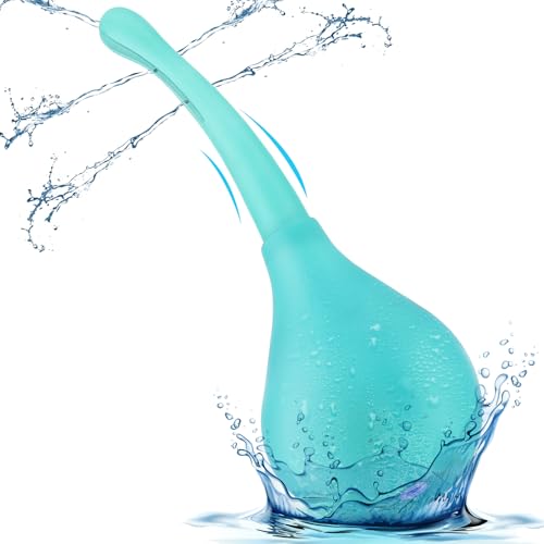 Doccia vaginale e intima da donna, clistere riutilizzabile da 170 ml, doccia intima, doccia vaginale per la cura del corpo e il risciacquo intestinale, anti-reflusso verde