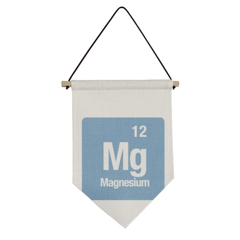 Drapeau suspendu Mg Magnésium en toile imprimée tableau de chimie
