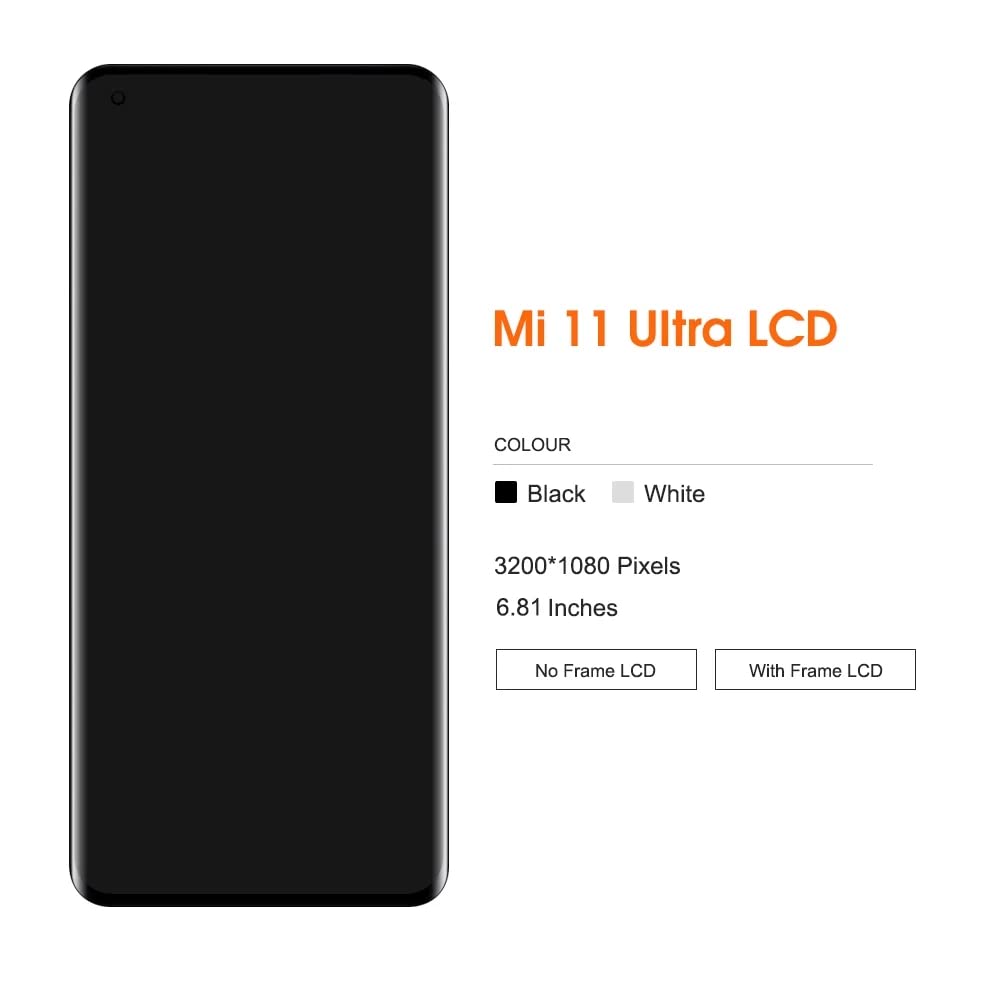 Ecran + Tactile Xiaomi 12 Lite Noir Ecran + Tactile Xiaomi 12 Lite Noir