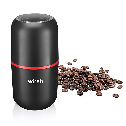 Comparison: Best Travel Coffee Grinder 7 Wirsh Coffee Grinder-Electric Coffee Grinder with Stainless Steel Blades, Coffee and Spice Grinder with Powerful Motor and 4.2oz. Large Capacity for Coffee Beans,Herbs,Spices, Peanuts,Grains and More