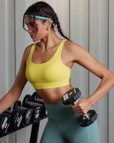 Image of RUNNING GIRL Sports Bra for Women High Support, Molded Cup High Impact Sports Bras with Sewn in Pads Workout Running Bra