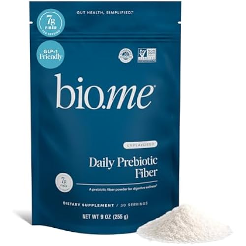 Bio.me Daily Prebiotic Fiber Powder - Unflavored, 30 Servings